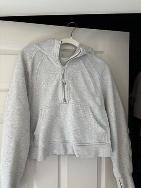 lululemon scuba hoodie Light Gray Half-Zip Hoodie